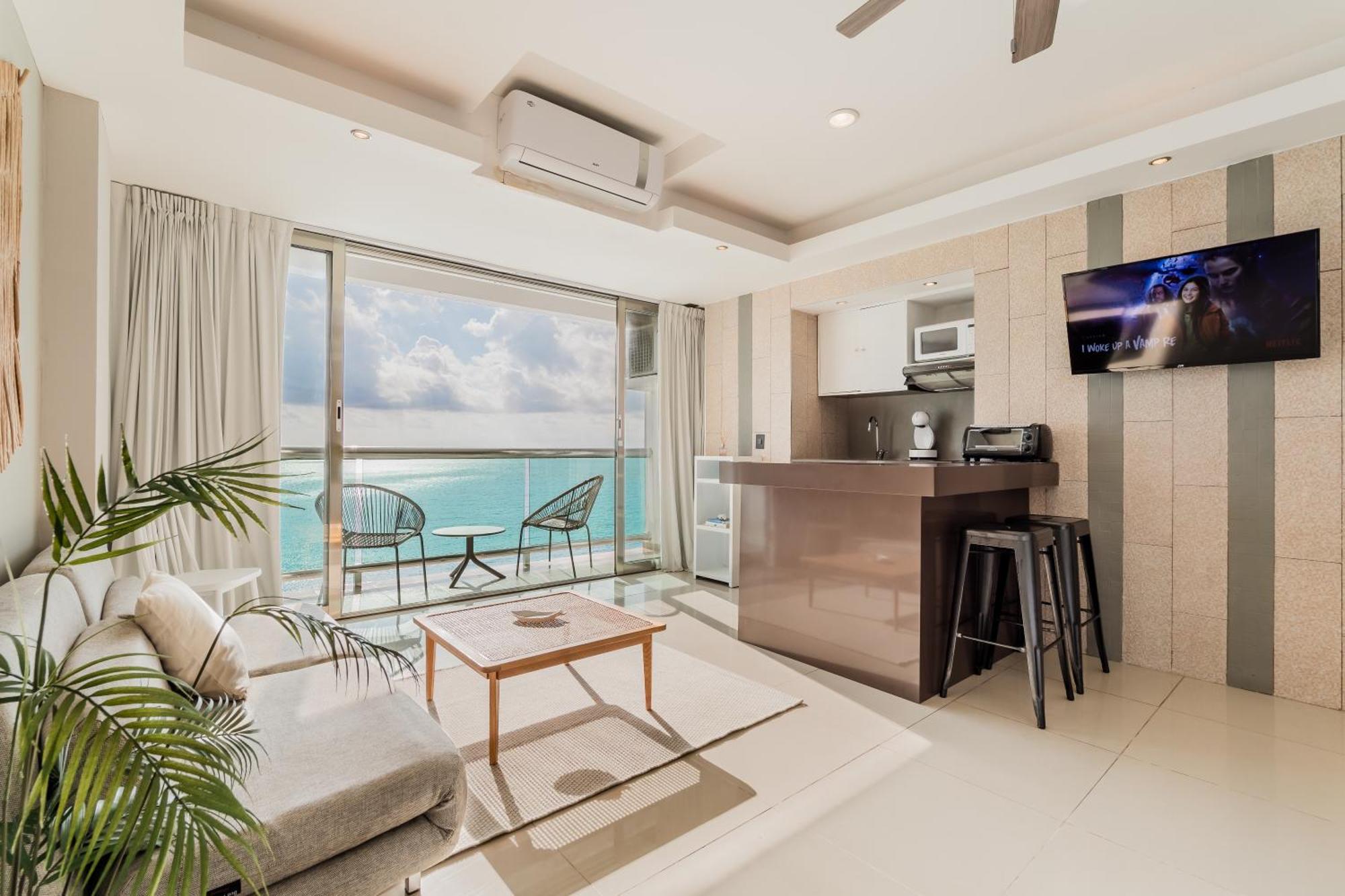 *Turquoise Escape- Beachfront Studio By Casa Paraiso* Cancún Extérieur photo